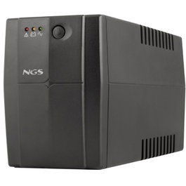 NGS FORTRESS900V3 SAI Offline 600VA Torre con 2 Salidas y Función AVR para Protección contra Sobretensiones y Cortes de Energía
